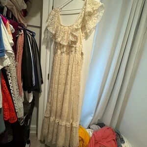 Vintage off-white lace dress